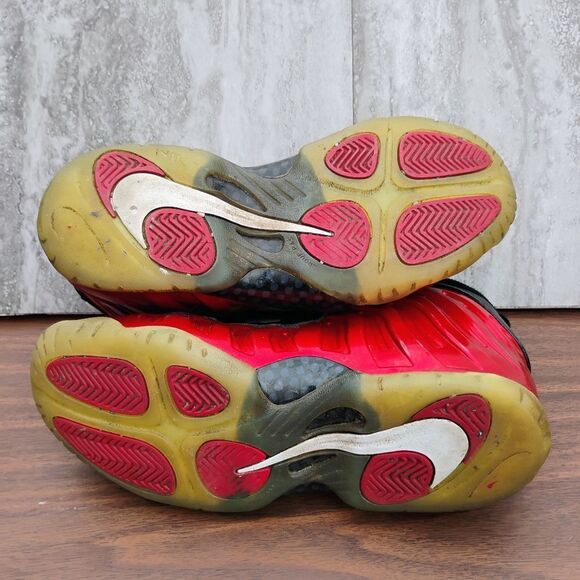 Nike Little Posite One 2023 Mid Metallic Red - FJ1258-600 Grade School Size 6Y - Picture 6 of 13